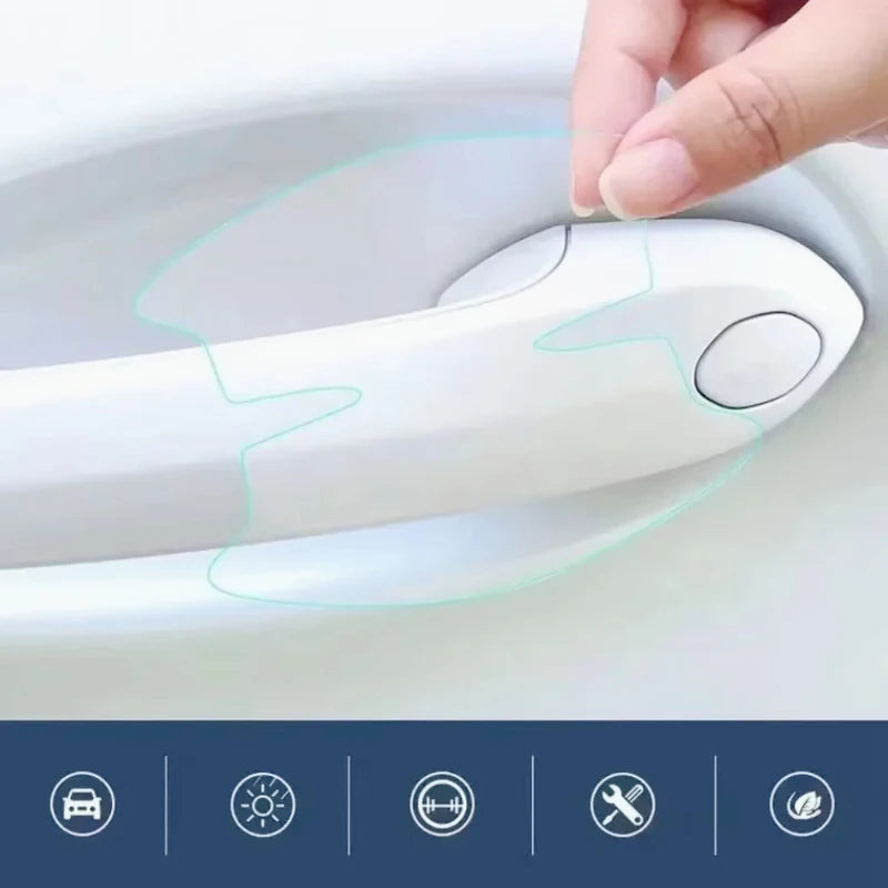 TPU Car Door Bowl Anti-Scratch Sticker Clear Door Bowl Handle