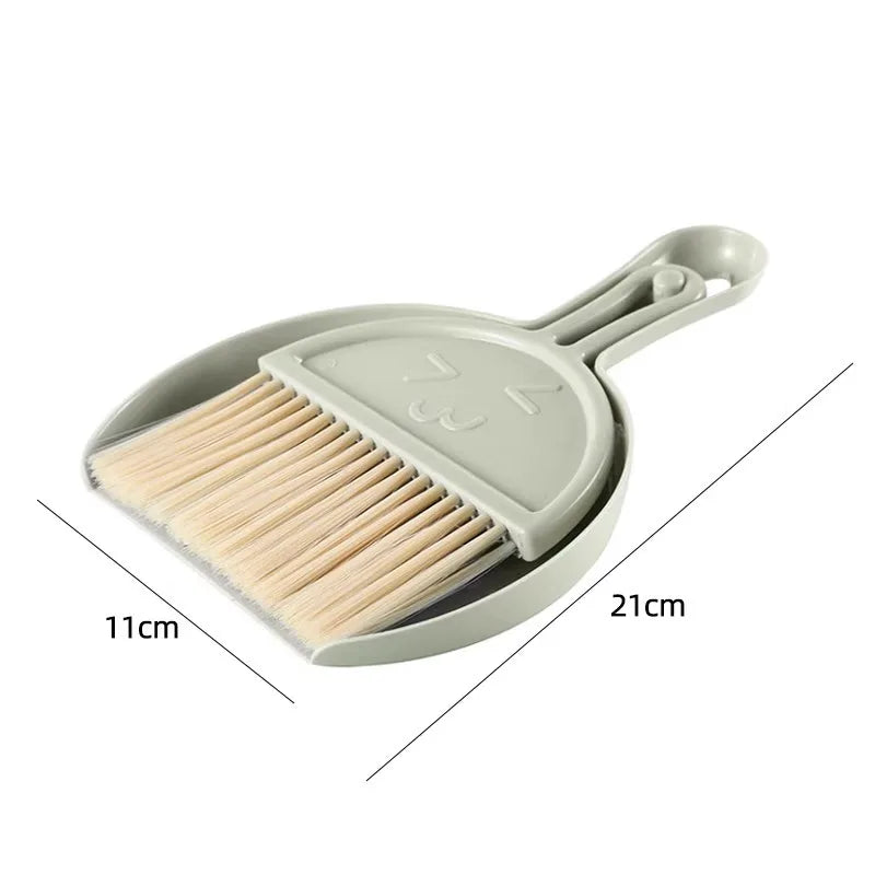 Desktop mini broom set tools, small broom for desk, office desk and dining table, dustpan combination