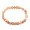 Natural 6MM Fashion Stone Bracelets Tourmaline Amethyst Amazonite Moonstone Citrine Quartz For Women Jewelry Charm Cute Gift
