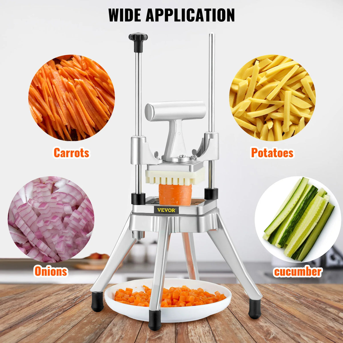 VEVOR Commercial Vegetable Fruit Chopper Heavy Duty Food Dicer