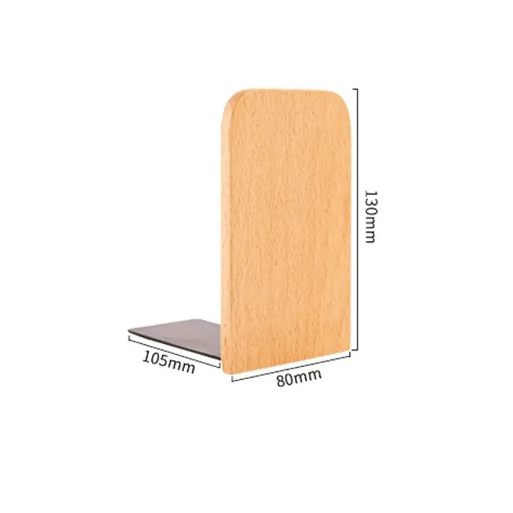 Display Holder Nature Wooden Bookends Beech Walnut INS Desktop Bookshelf Simple Desk Organizer Book Support Rack Minimalism