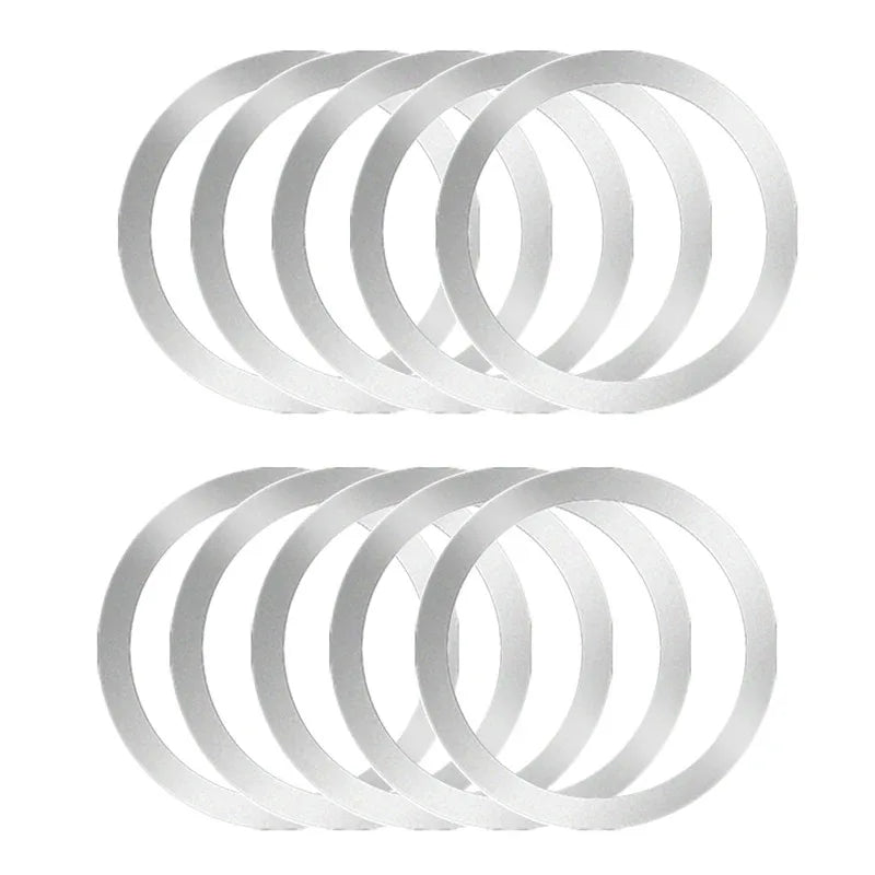 1-10PCSUniversal Strong Magnetic Ring Plate for MagSafe Wireless Charger 3M Adhesive Iron Sheet Sticker Car Phone Holder Mount