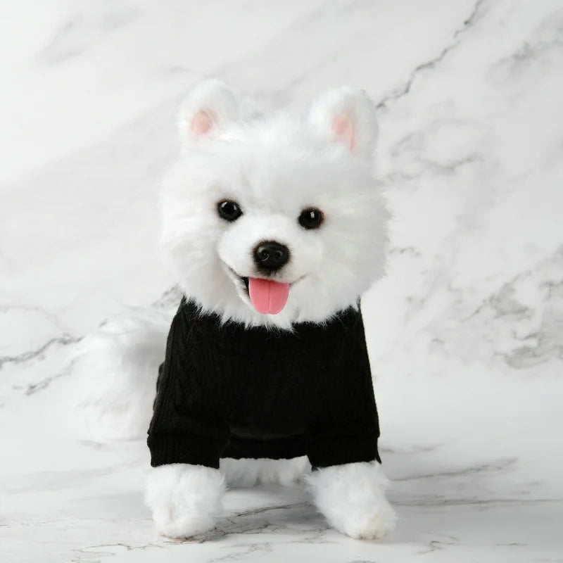 New Pet Sweater Winter Cat Dog Clothes Knitted Warm Cozy Jumper for Small Puppy Kitten Teddy Costume Outfit