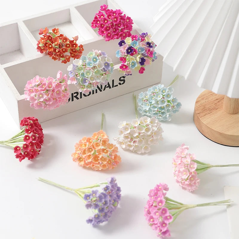 1/3/5Pcs Artificial Flower Bouquet Silk 11cm Fake Flowers for  Home Decor Garden Wedding Decoration DIY Craft Gifts Accessories