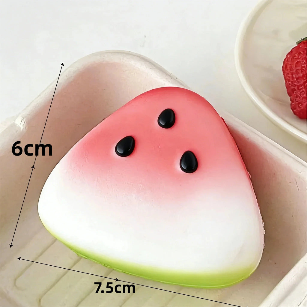 1/3/5pcs Squishy Watermelon Fidget Toy Anti-stress Slow Rising Fruit