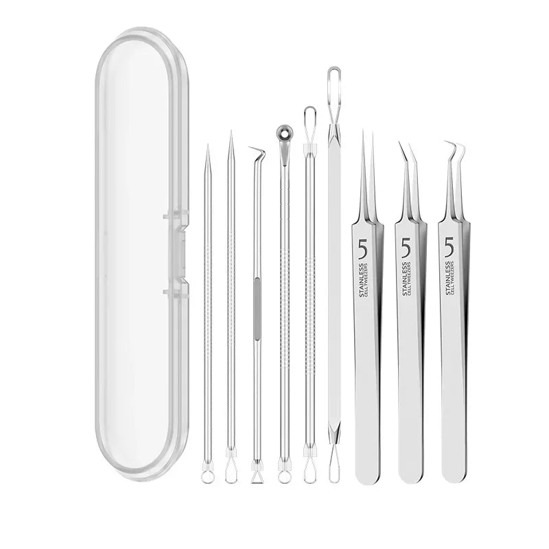 Acne Needle Blackhead Clip Remover Extraction Pore Black Head Clean Face Skin Care Cleansing Needle Blemish Removal Tool