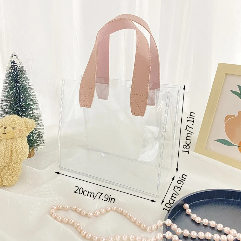 1-20pcs Transparent Bag Candy Bags Daisy Printed Gift Package Bag Picnic Storage Bag Mother's Day Wedding Easter Sweets Bags