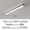 Modern LED Living Room Long Ceiling Light, Hallway Balcony, Bedroom Three Sided Illuminated Ceiling Light, Home Decoration Light