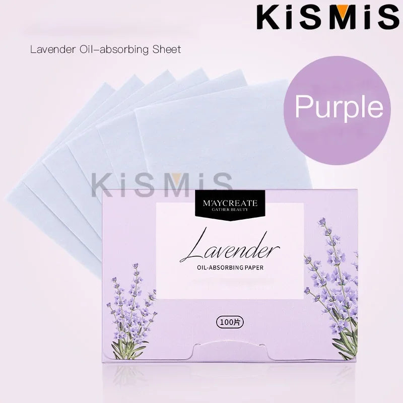 100 Sheets Oil Blotting Paper for Face Absorbs Excess Shine and Oil Portable Matte Facial Tissues for Oily Skin Care