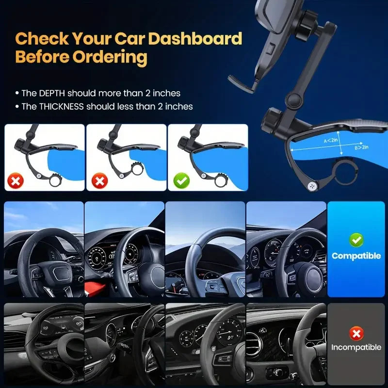 Multi Angle Adjustable Car Mount Holder for Phone Cool