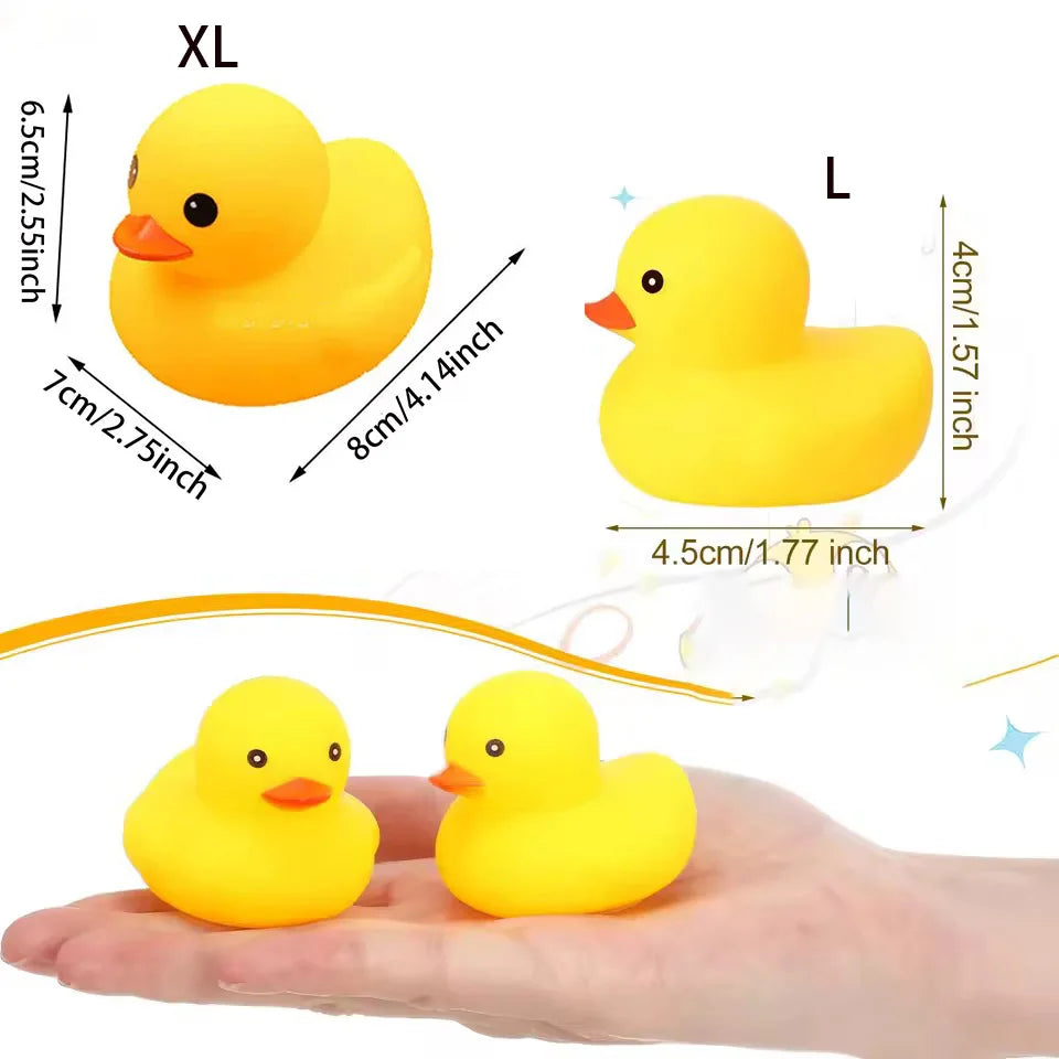 Squeaky Rubber Duck Bath Toys, 30 Pack