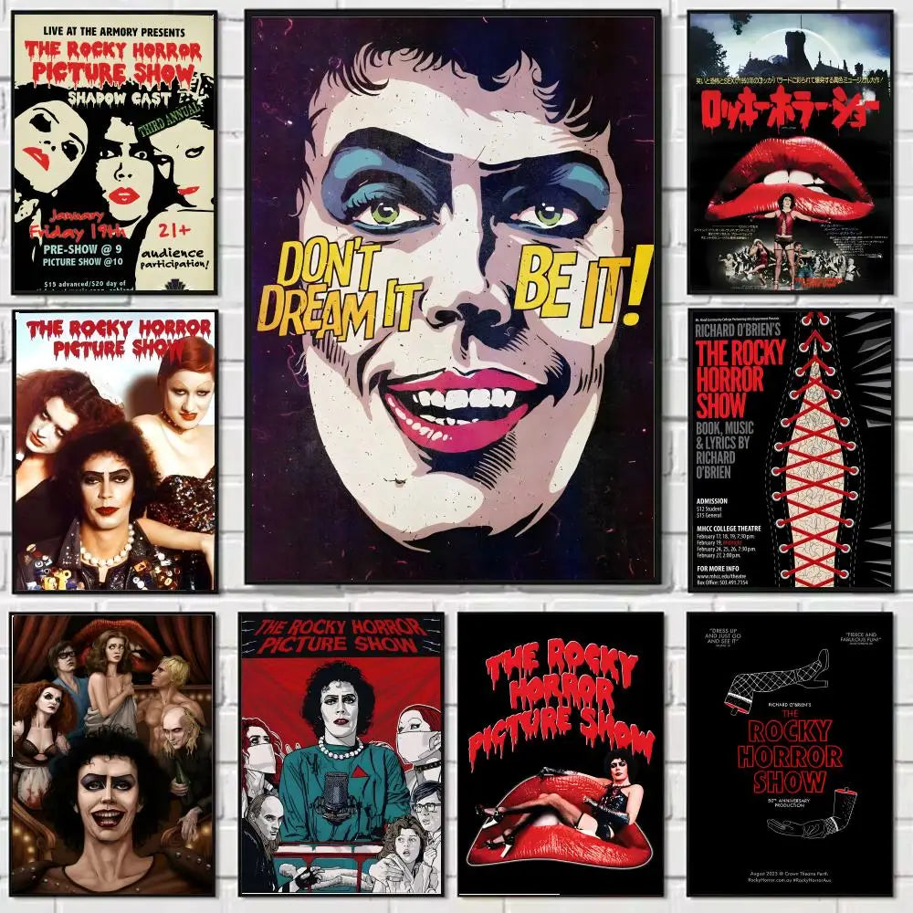 The Rocky Horror Picture Show Movie Painting Calligraphy Canvas Poster: Crease Free Waterproof Durable All Space Wall Decor