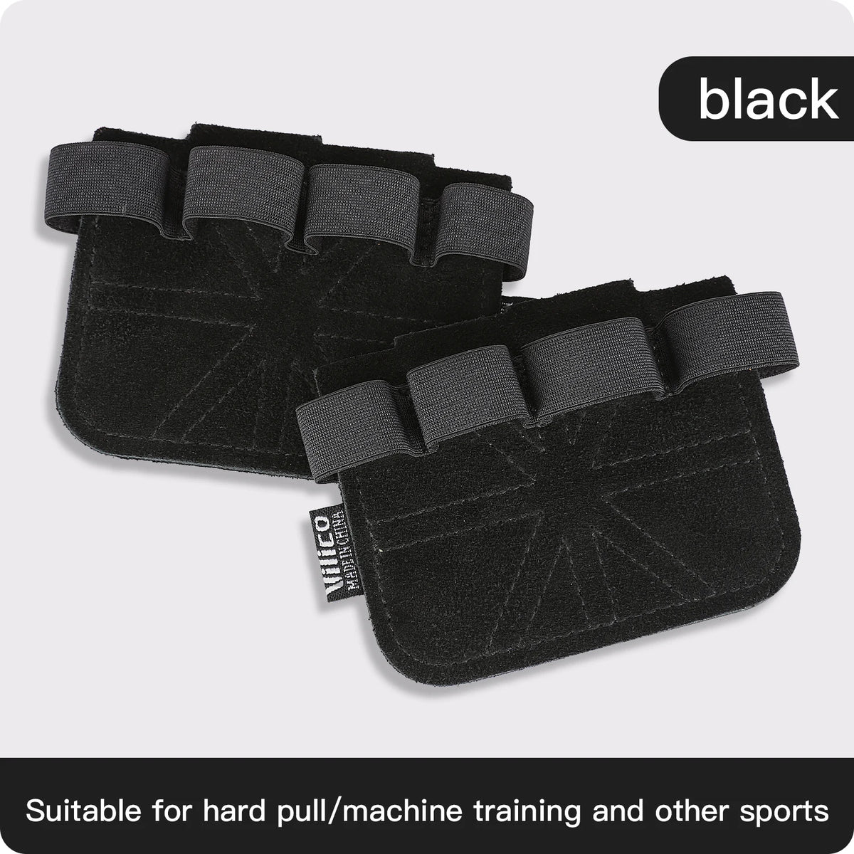 Leather Weight Lifting Training Gloves Palm Protection Women Men