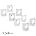 4-20Pcs Acrylic Napkin Rings Clear Napkin Holders Mini Flower Bud Vase for Wedding Birthday Banquet Table Decor