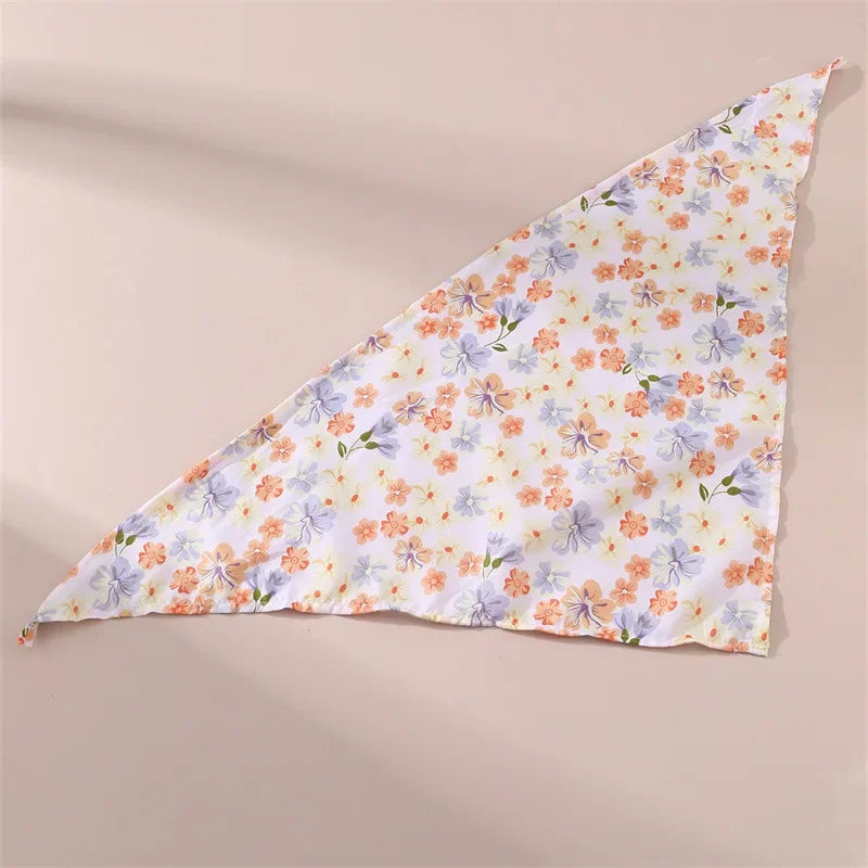 Pet Saliva Towel Pet Dog Saliva Bib Bib Cat Bib Scarf Printed Triangle Scarf