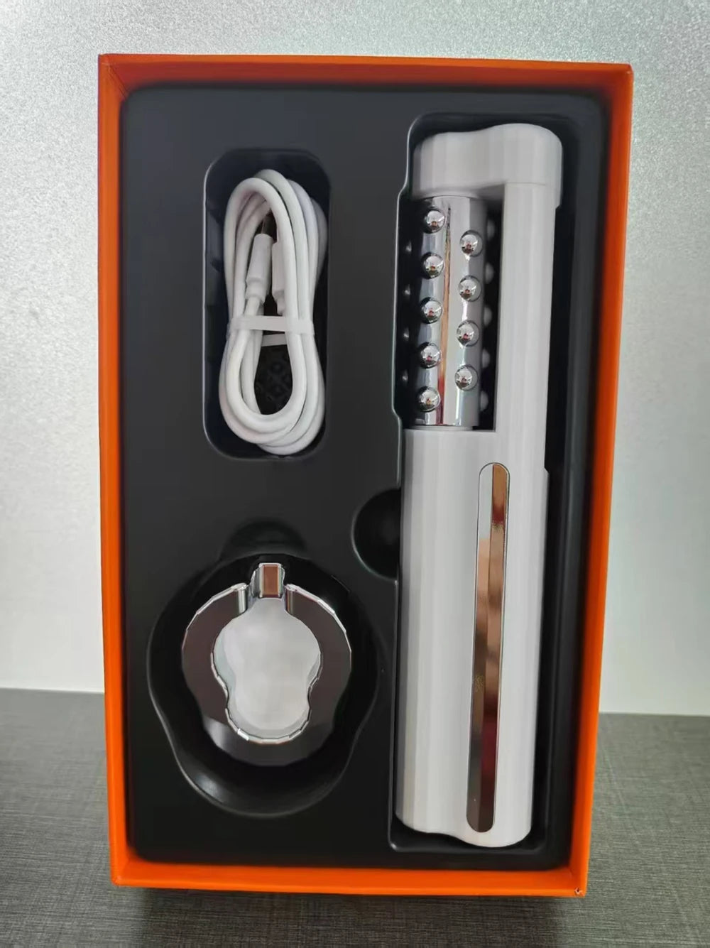 New Arrival 3D Electric 360 Rotation Roller Face Lifting Machine Heating Roller EMS Facial Vibrator Body Massager Skin Care Tool