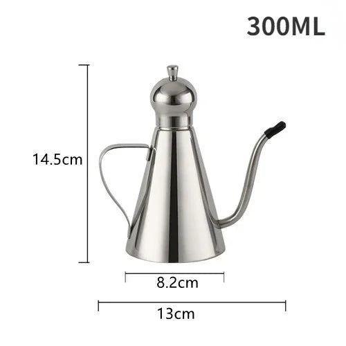 Condiment Storage Container Stainless Steel Olive Oil Vinegar Dispenser Seasoning Condiment Bottles Kitchen Accessories