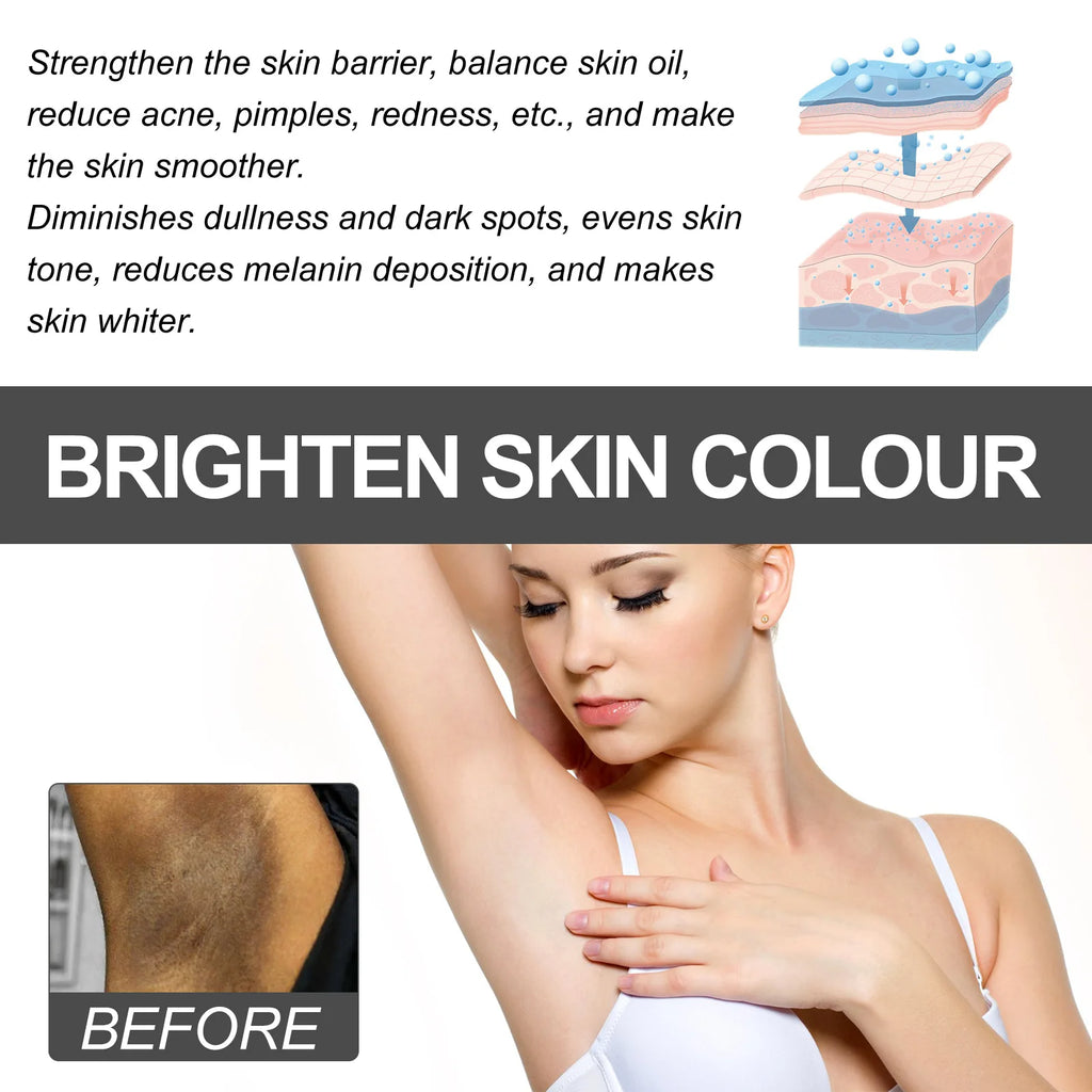Body Bleaching Set Private Parts Lightening Snow Bleach Intimate Areas Whitening Pigmentation Melanin Brighten Skin Care Product