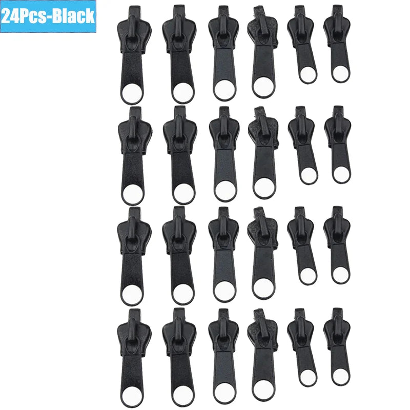 6/36pcs Fix Zip Puller Universal Instant Zippers Fix Zipper Repair Kit Replacement Zipper Pull Slider For DIY Sew Accessories
