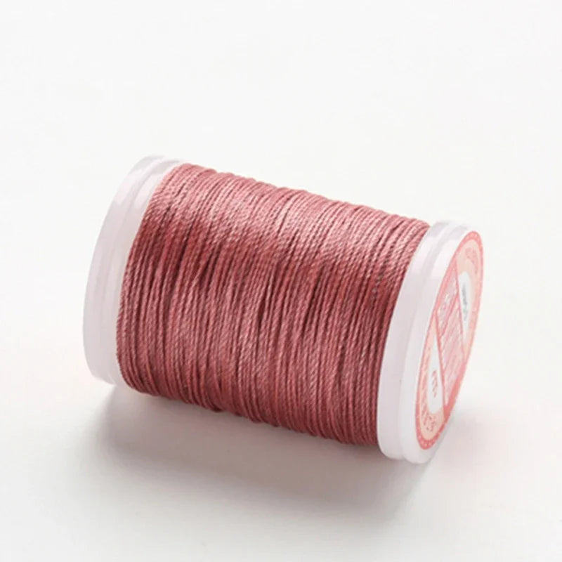 hilo elástico costura Waxed Thread Accessories Leather Craft Sewing Thread Round Waxed Thread Polyester Cord Wax Coated Strings