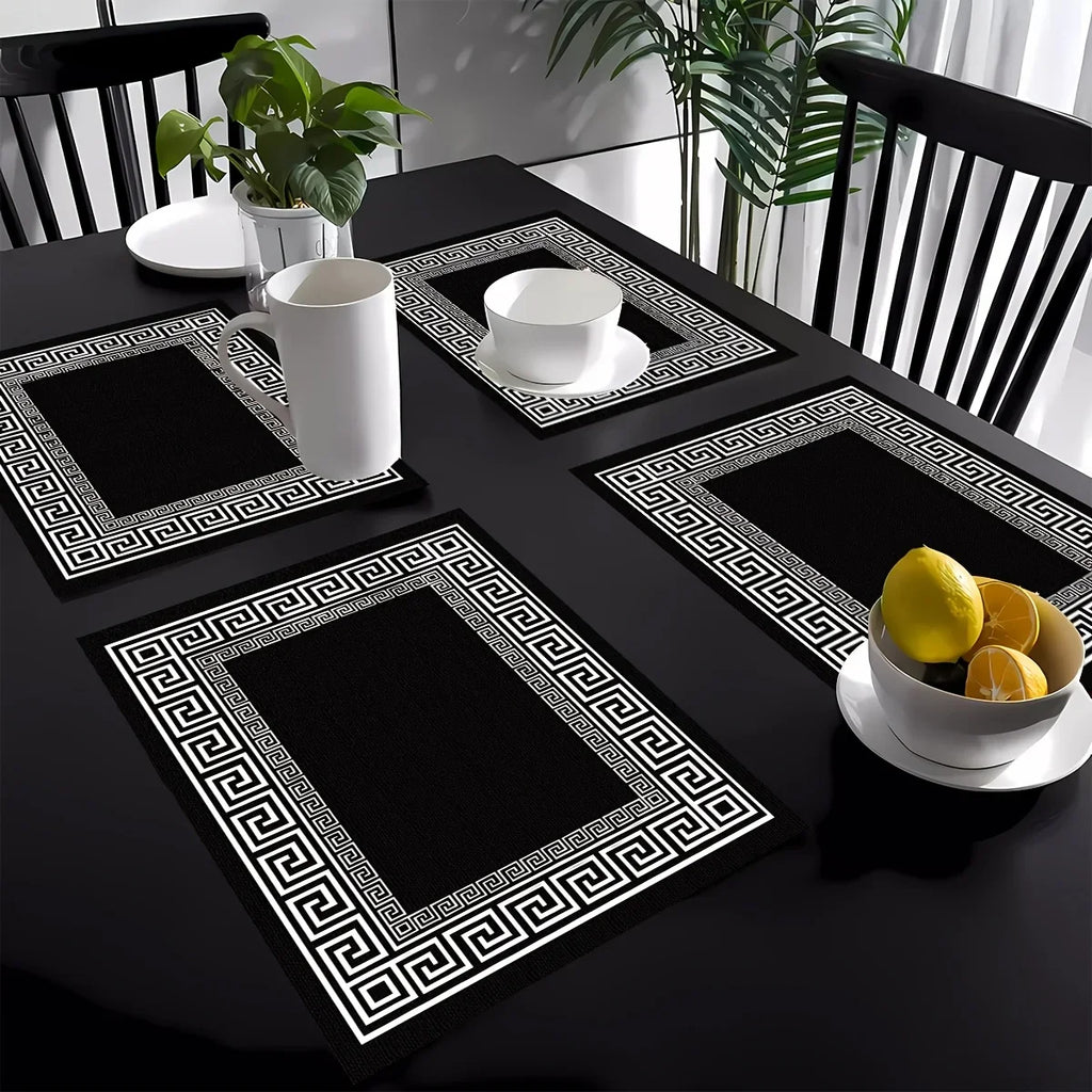 4PC Minimalist Placemats Set – Simple &amp; Washable Kitchen