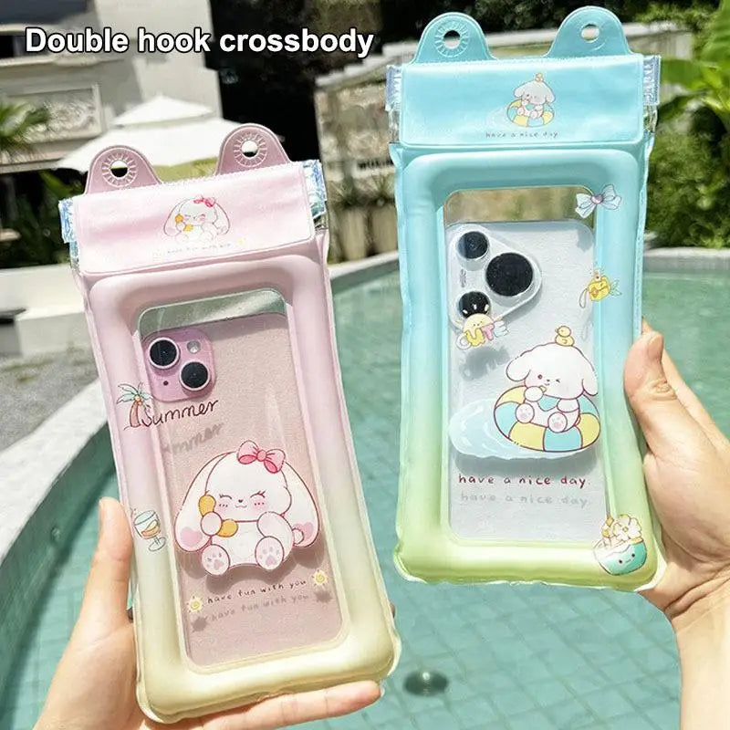 Universal Cartoon Waterproof Phone Case Pouch Swimming Underwater Photography