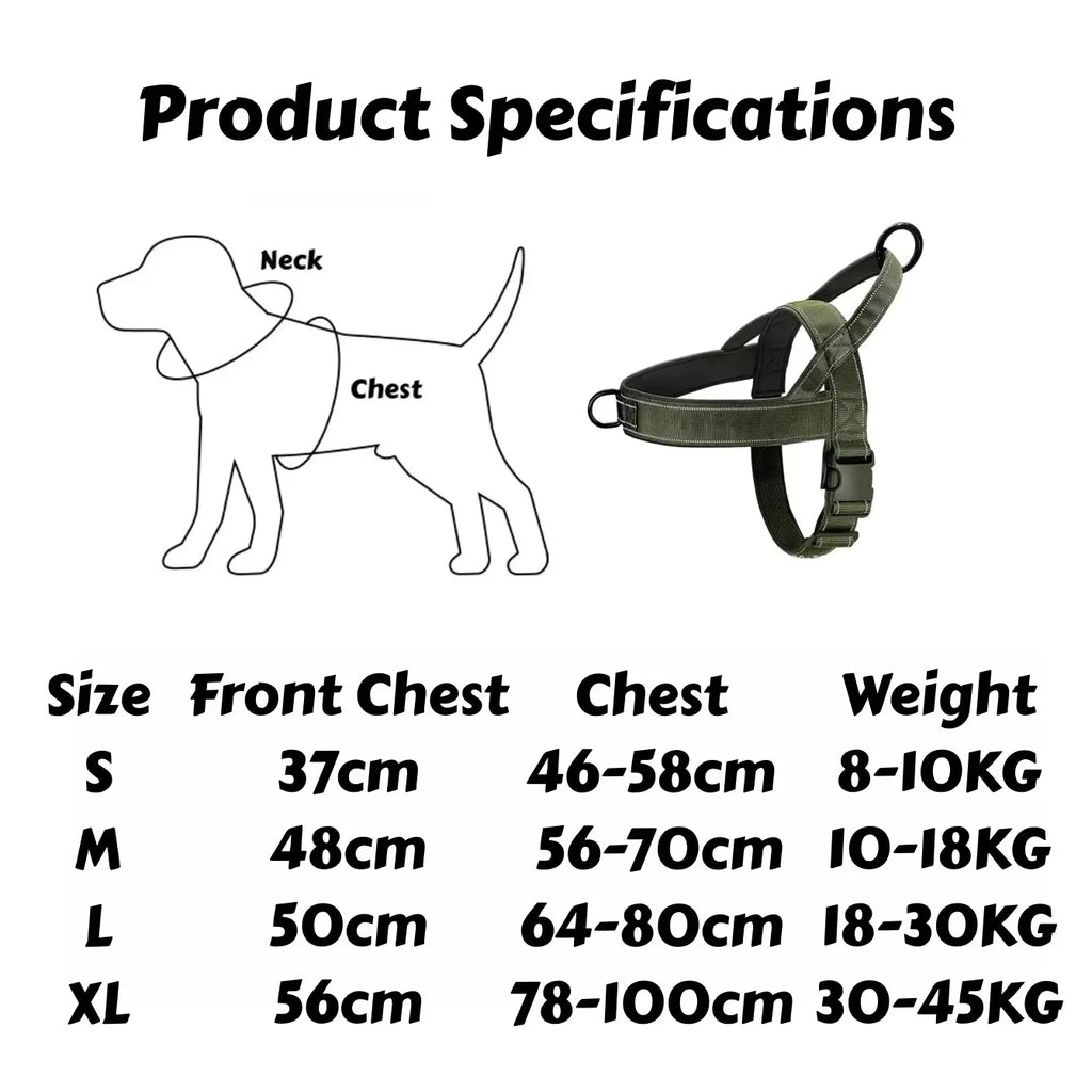 Big Dog Harness Accessories Dogs Pets Pet Products Tactical