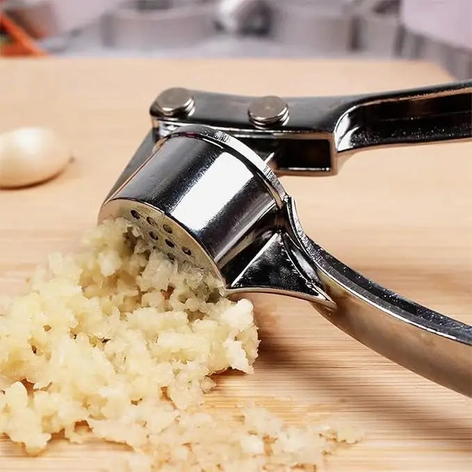 Multipurpose Garlic Press - Sturdy Metal Garlic Crusher, Easy to Clean, Ideal for Home & Commercial Kitchens