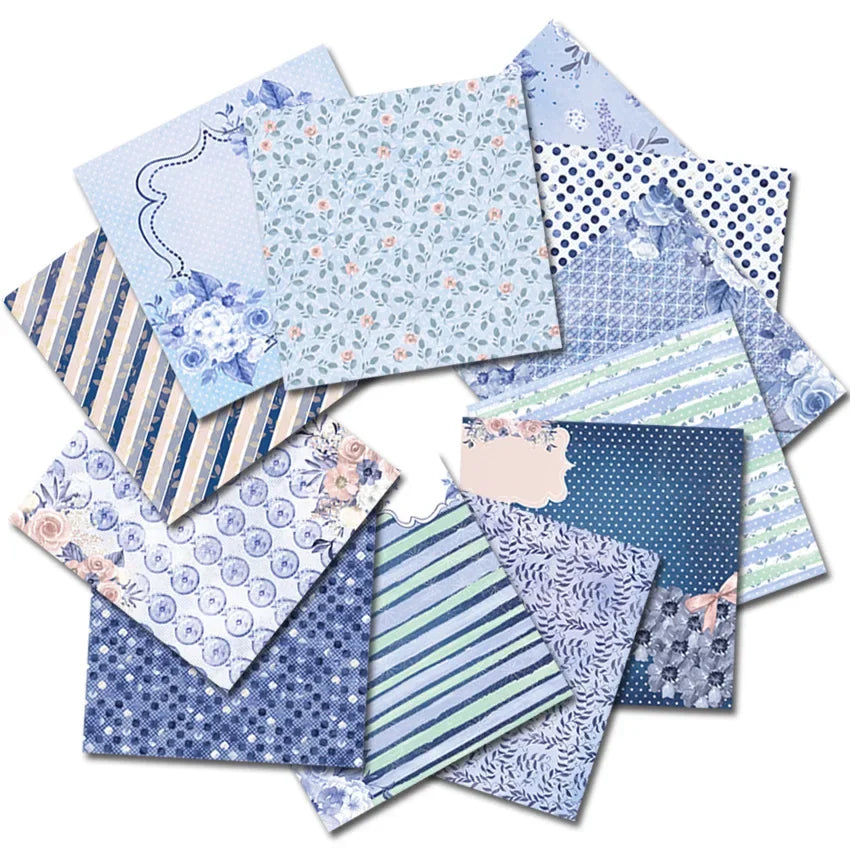 6x6 Scrapbooking Paper Pad  6/12 Sheets Floral Pattern Decorative Paper For Journaling Collage DIY Crafts