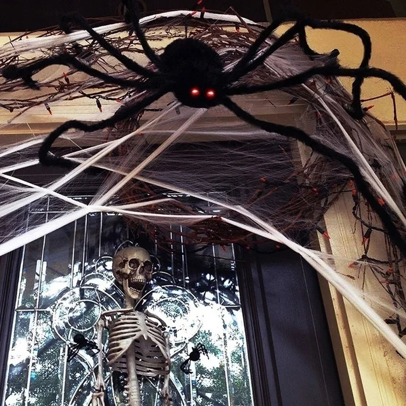 Halloween Big Plush Spider Horror Halloween Decoration Party Prop