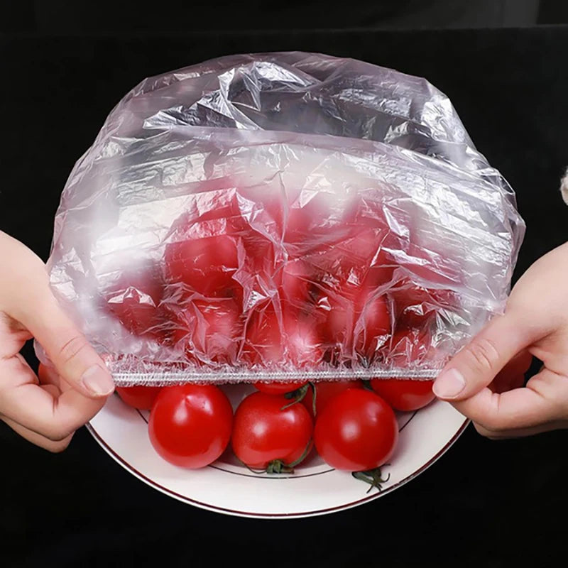 100-1000PCS Color Disposable Food Cover Wrap Food-Grade Fresh-keeping Film Bag Kitchen Disposable Bowl Cover Storage Wholesale