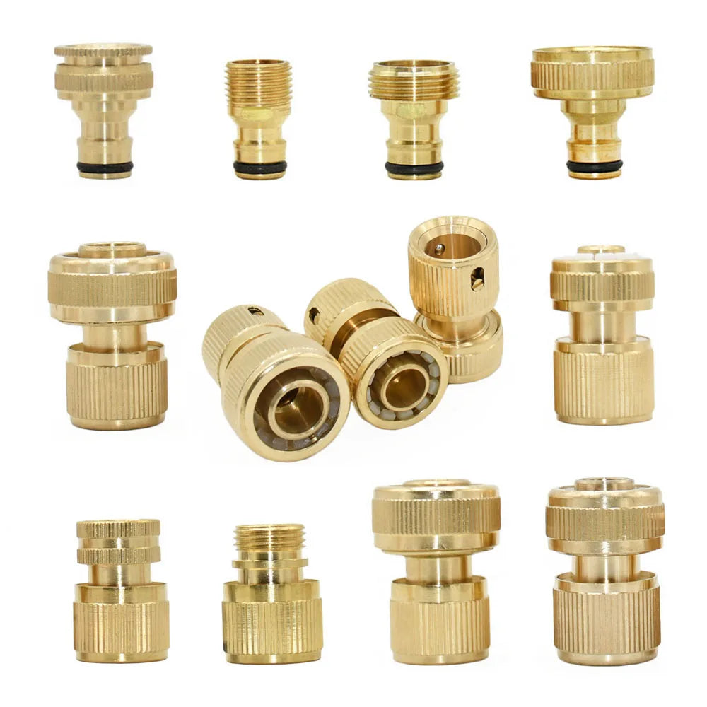 3/4 Male Female Tap Quick Connecter Nipple Garden Hose Thread Ball Valve Fittings Tubing Repair Watering Gun Adapter
