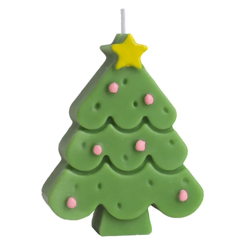 Christmas Scented Candle with Box Mini Christmas Tree Shape Fragrance Candle Home Decor Candle Gift for Friends Women Souvenir