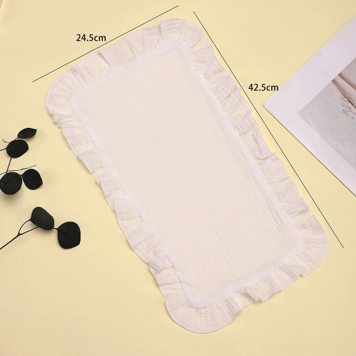 2-Pack of Unisex Baby Burp Cloth Bibs Soft Pure Cotton Super