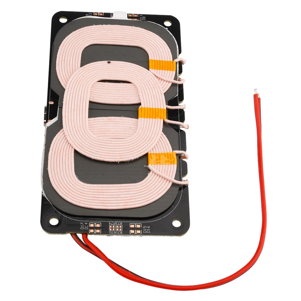 9-32V 20W Wireless Charger Module Type-C For QI 3-coil High Power Fast Charging Module For Car