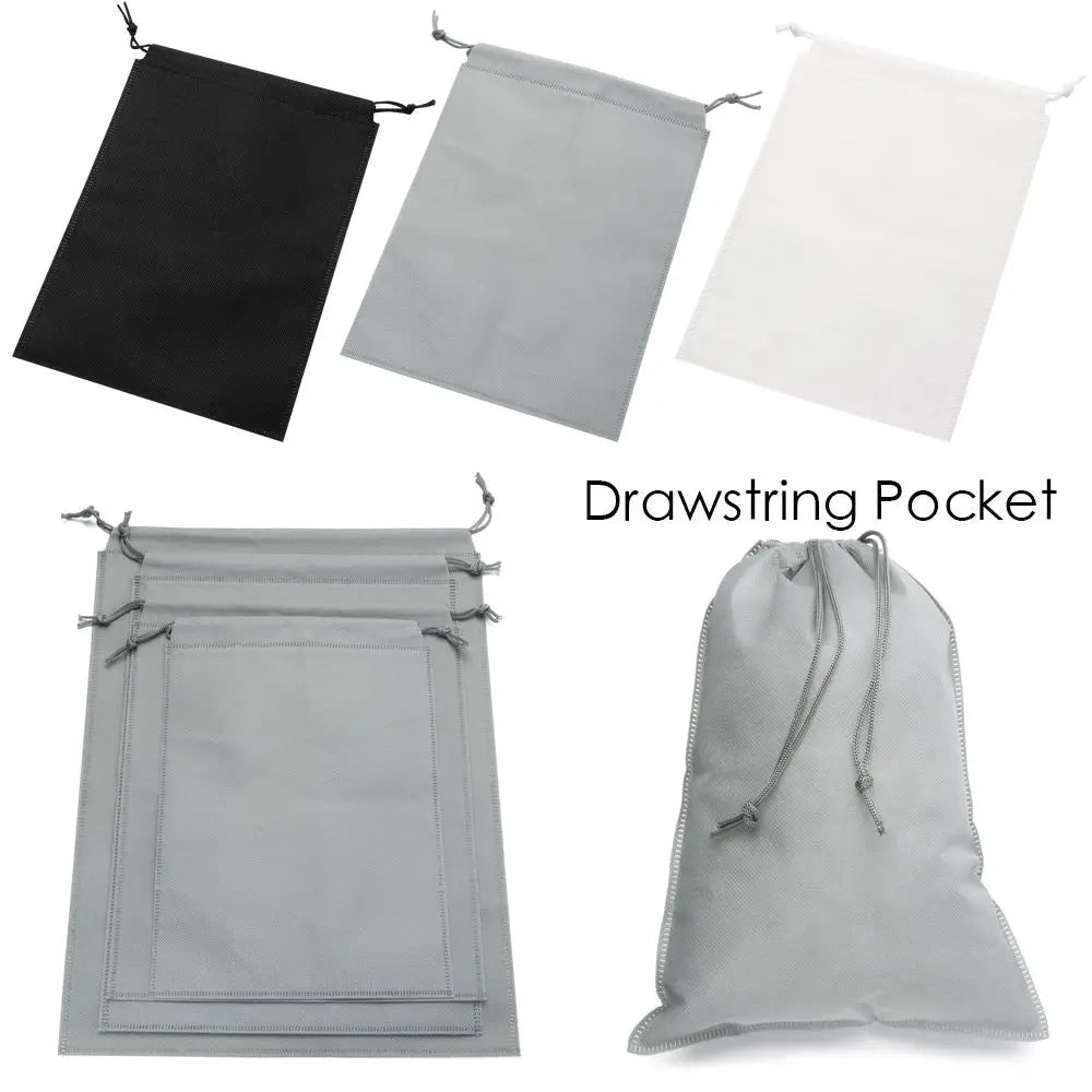 Drawstring Pocket Travel Pocket Clothing Organizer Non-woven