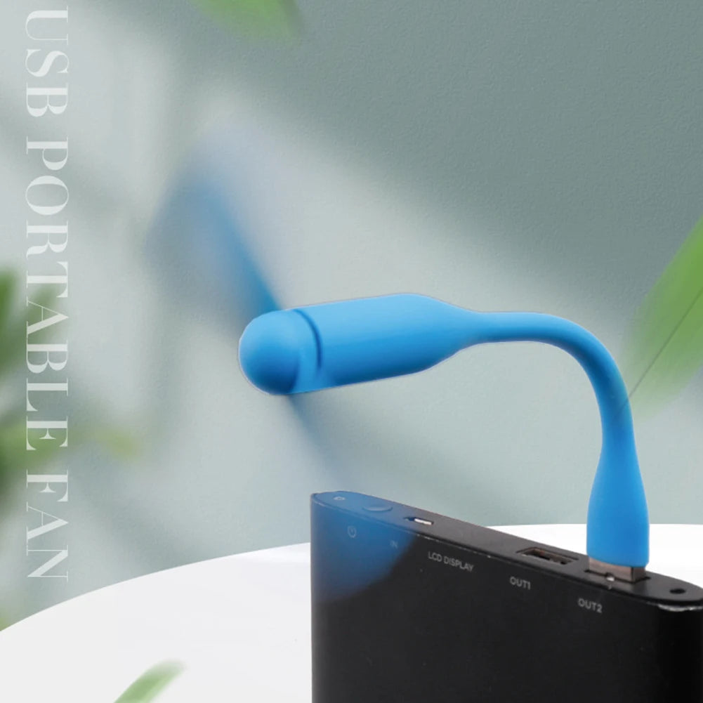 Flexible USB Mini Fan for Laptop & Power Bank
