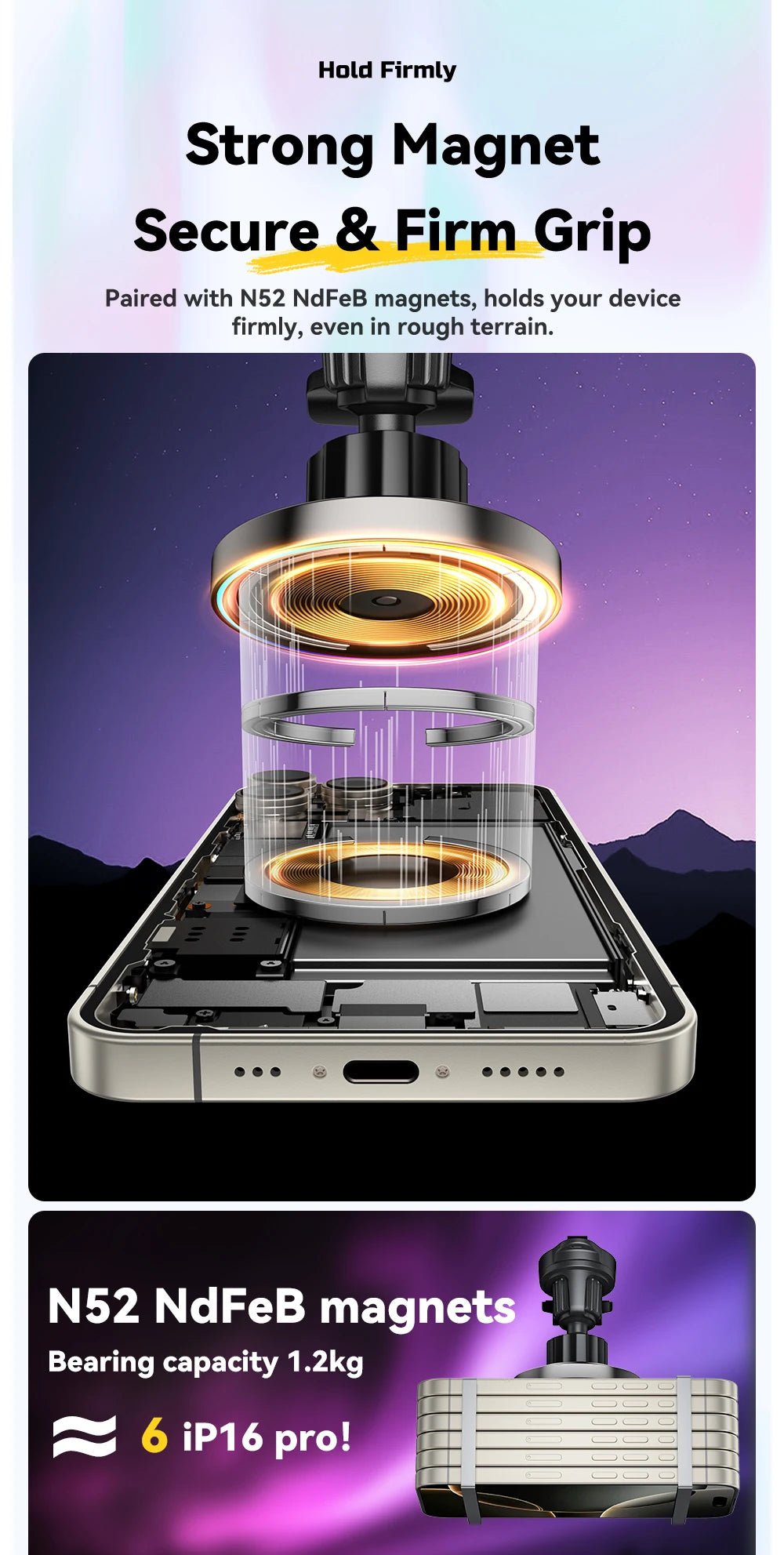 Essager 15W Car Charger Holder Adjustable 360 Degrees Fast Charging Magnetic Car Holder Wireless Charger For iPhone 16 15 14 Pro