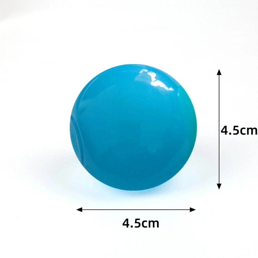 6/12/18 Pcs 4.5cm Fun Luminous Pinch Sticky Balls for