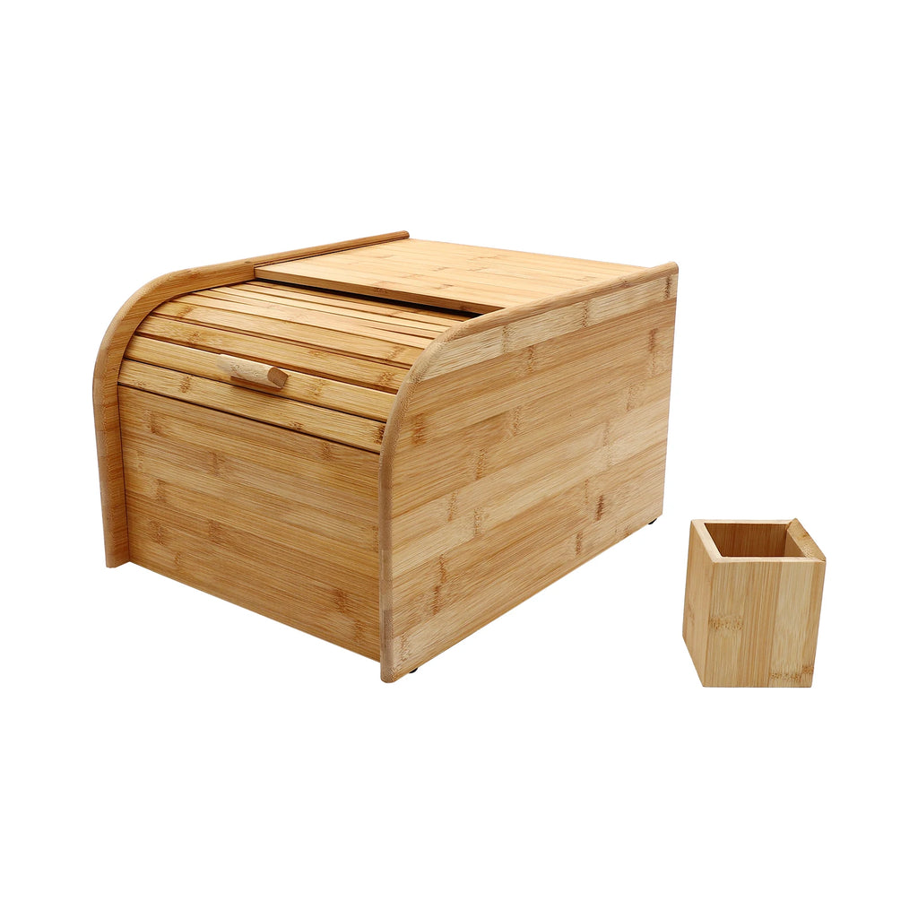 15KG Rice Storage Container Large Capacity Bamboo Food Container