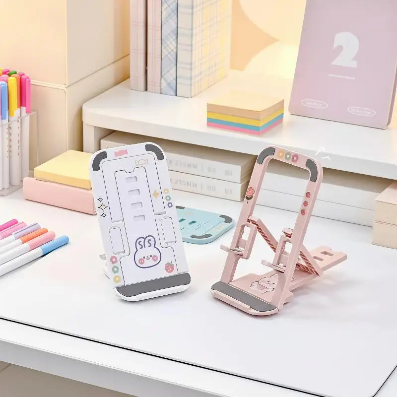 Dopamine Foldable Card‑Style Phone Stand Ultra‑Thin 4‑Gear Adjustable Lazy