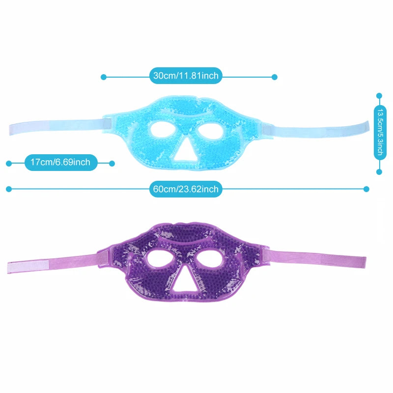 Reusable Cooling Eye Mask with Gel Beads - Cold Eye Compress for Puffy Eyes Stress Relief Dry Eye Relief SPA Skin Care Tool