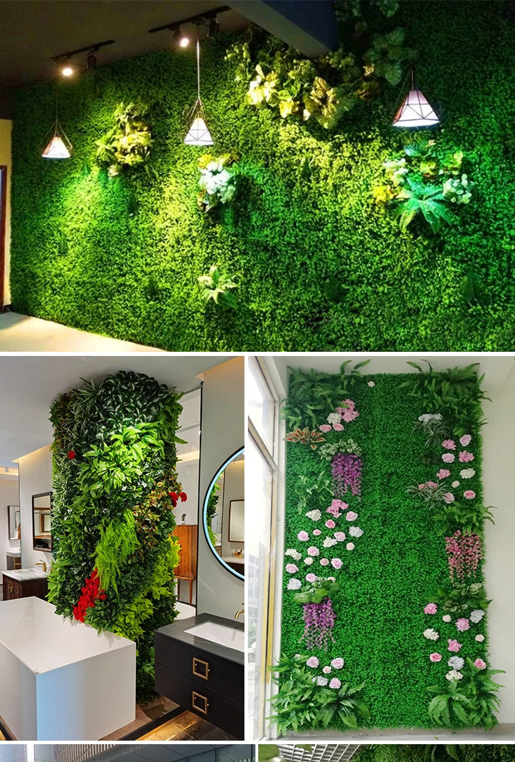 Grass Mat Green Artificial Moss Lawns Garden Turf Carpets Fake Sod Artificial Plant DIY Landscape Wedding Home Decor
