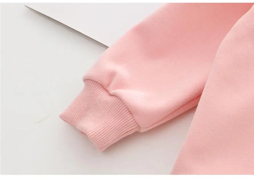 Cute Cat Baby Girls Hoody Sweatshirt Toddler Kids Cotton Sequins Cartoon Sweater Children Spring Autumn Clothes Tops