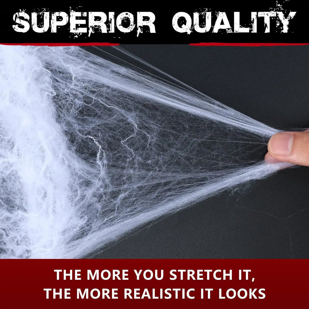 1200 sqft 1400 sqft Halloween Spider Webs Decorations with