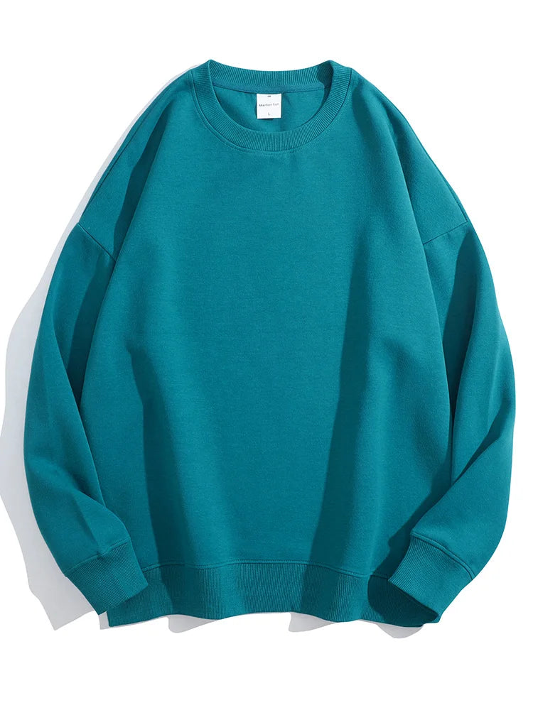 Autumn Oversized Sweatshirts Women Cotton Loose Pullovers Red O Neck Warm Sweatshirt For Women Oversize Winter Clothes Fleece