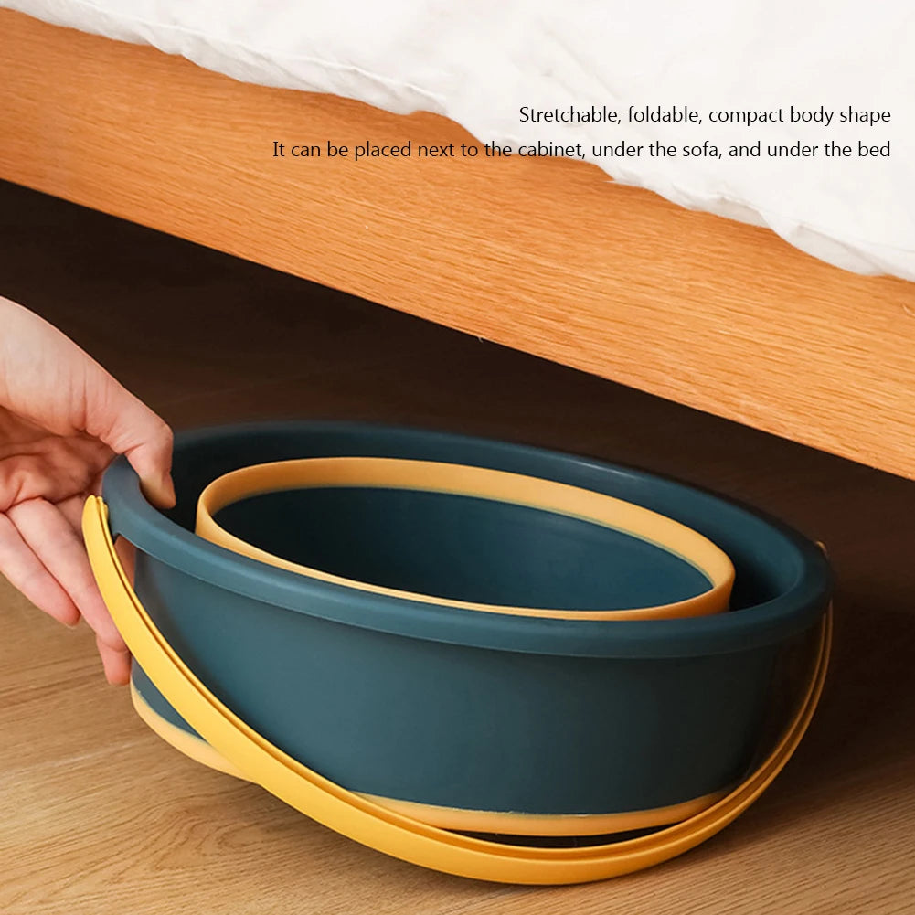 3-5-10L Portable Folding Bucket for Washing Outdoor Foldable Silicone Water Bucket Camping Items Fishing Bucket Car Wash Buckets