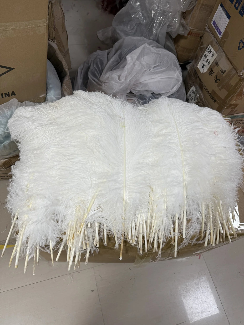 10PCS/Lot White Ostrich Feathers Plume for Wedding Table Centerpieces Carnival Prime Decor  45-50CM 55-60CM Ostrich Plumas Large