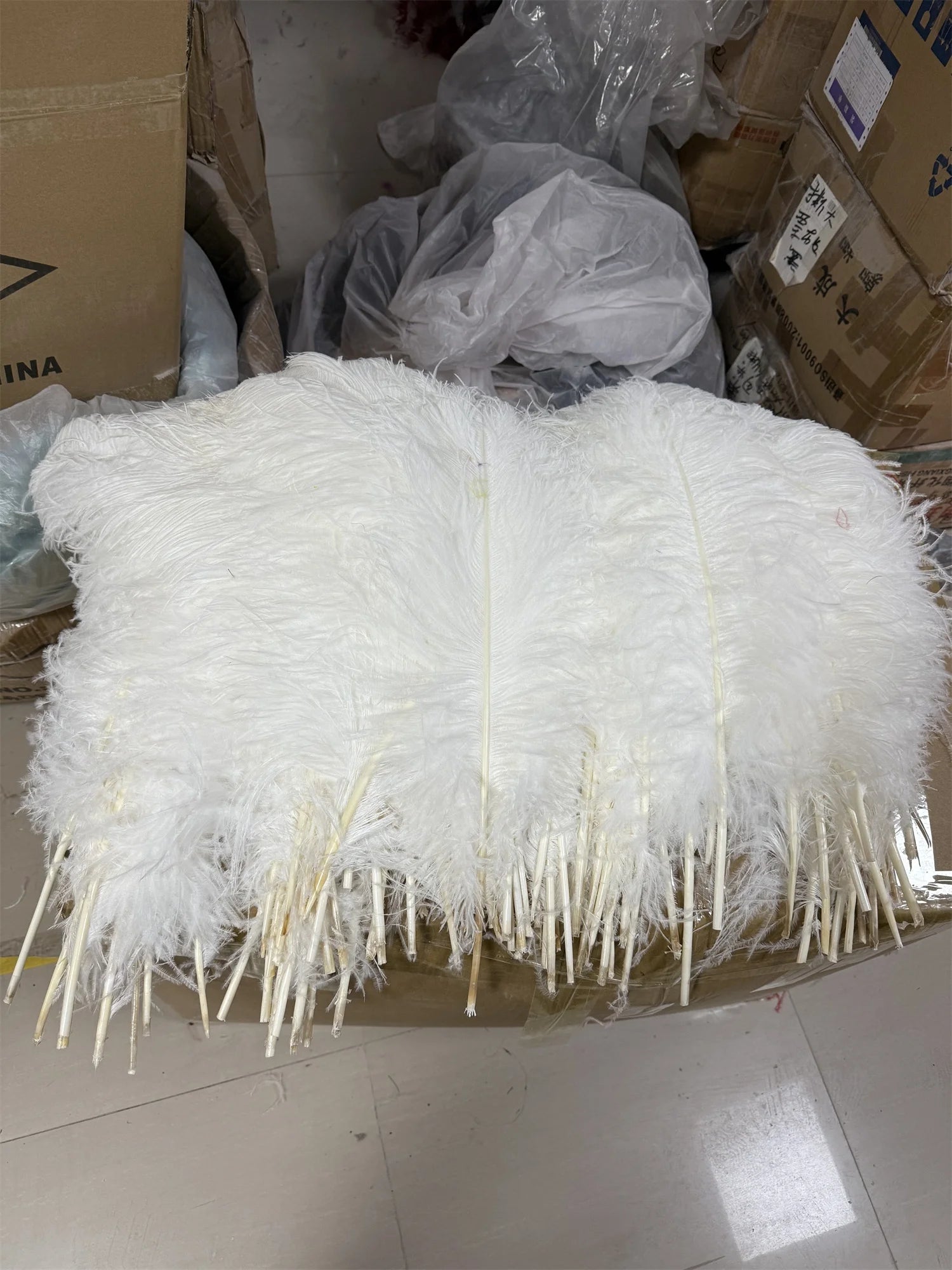 10PCS/Lot White Ostrich Feathers Plume for Wedding Table Centerpieces Carnival Prime Decor  45-50CM 55-60CM Ostrich Plumas Large