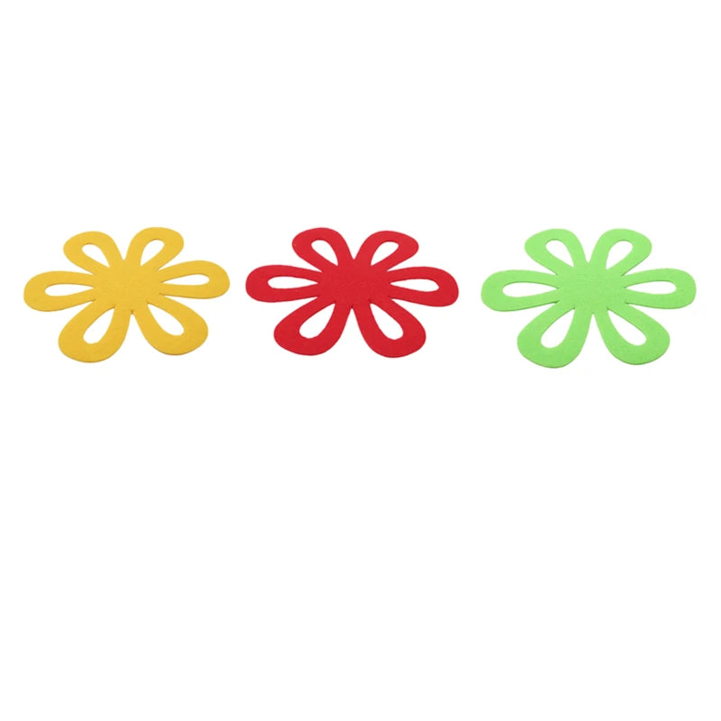 6Pcs Flower-Shaped Pots Pans Separator Scratchproof Protectors for Table Pots and Pans Separator Placemat Kitchen Tools